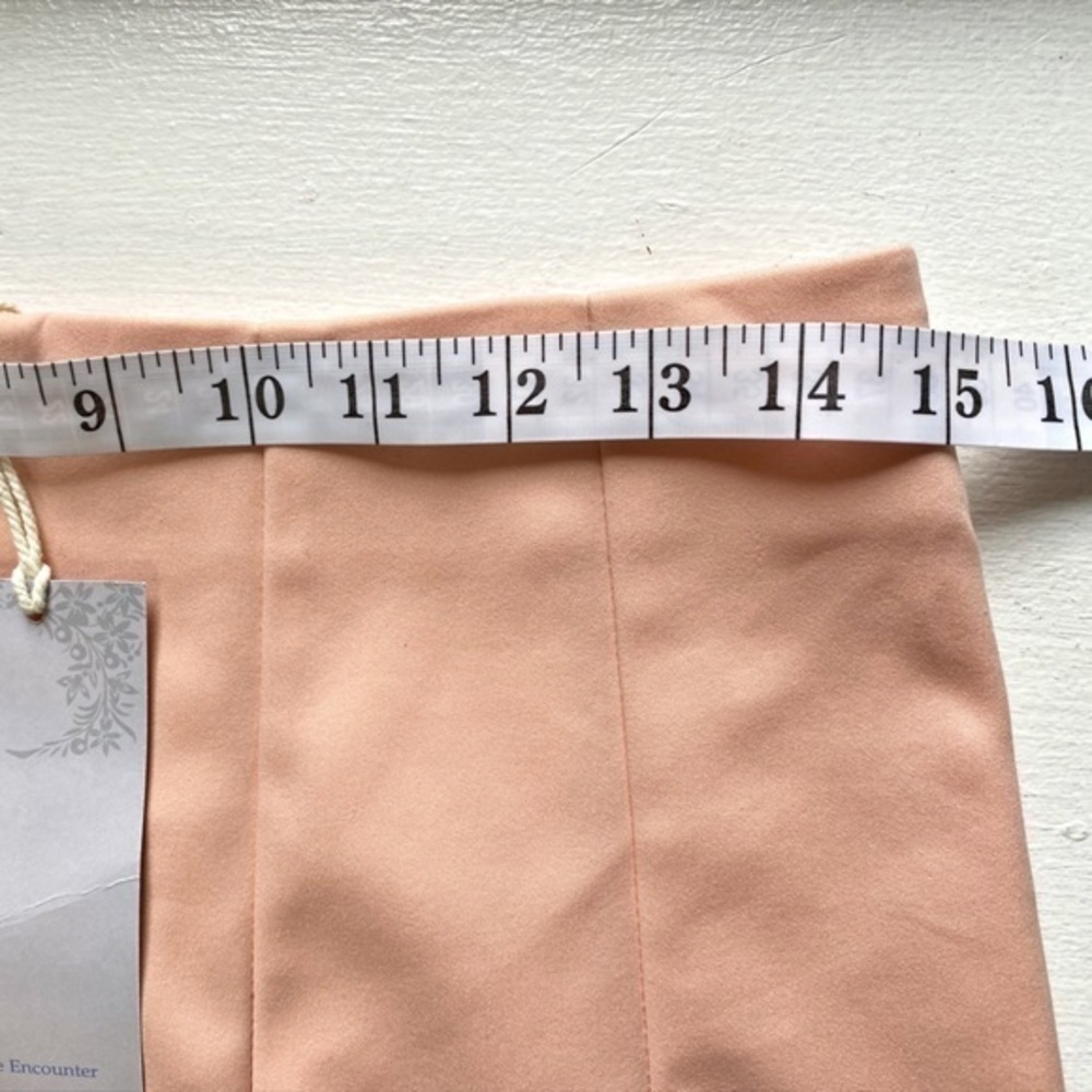 Love Encounter Light Peach Mini Skirt with Button Up Fly NWT - Picture 6 of 9